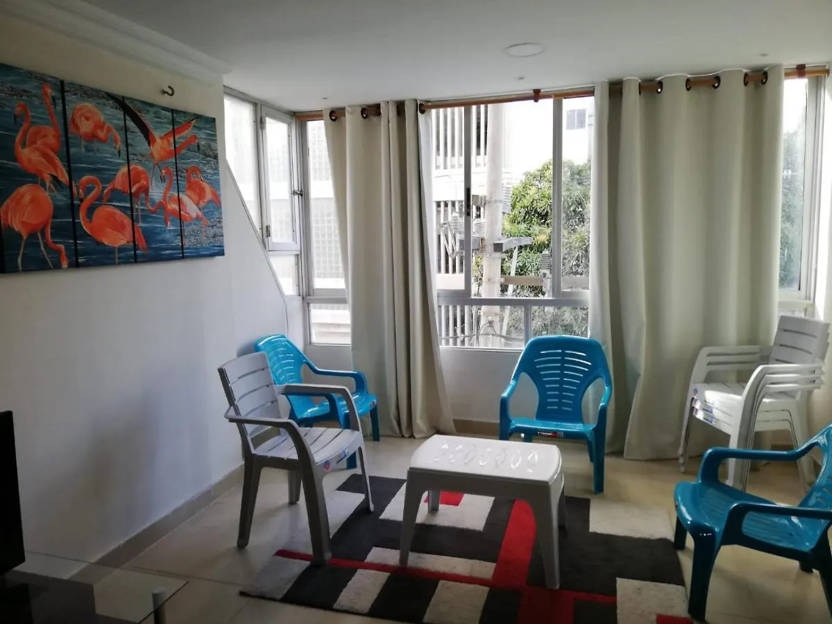 شقة Apartamento Rodadero, Edificio Palanoa 308 سانتا مارتا